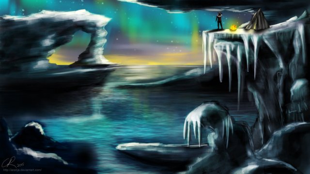 The Icebay of Forochel by Aronja